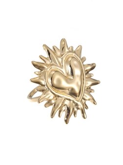 Ring heart sun goud - Rose &amp; Camellia