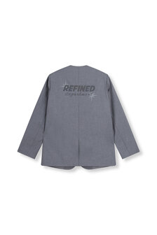 Blazer met backprint Mea grijs - Refined Department