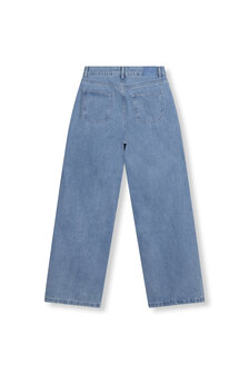 Denim broek met parels Payton blauw - Refined Department