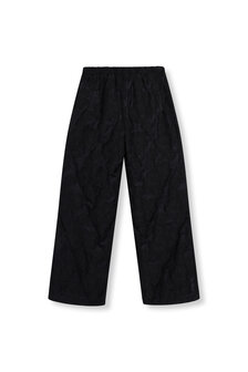 Broek met gebloemde stof Mara zwart - Refined Department