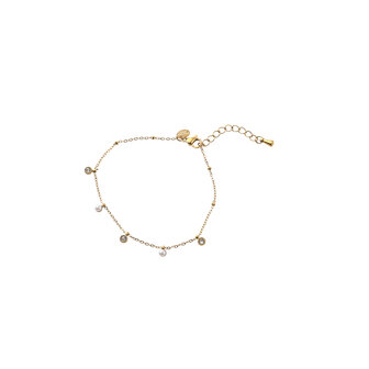 Armband B56389-2 Pearls &amp; stones goud - Day&amp;Eve