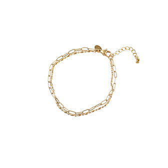 Armband B56027-2 Double link goud - Day&amp;Eve