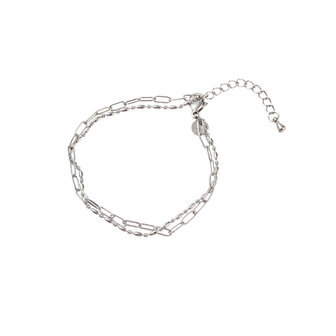 Armband B56027-1 Double link zilver - Day&amp;Eve