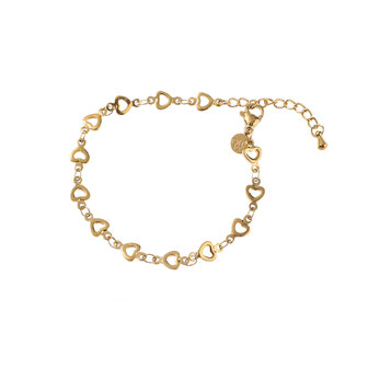 Armband B56045-2 Open heart goud - Day&amp;Eve