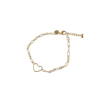 Armband B56048-2 Open heart goud - Day&amp;Eve