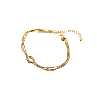 Armband B56405-2 Double knotted goud - Day&amp;Eve
