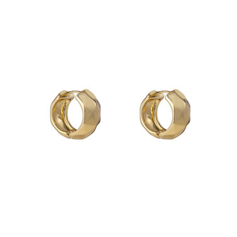 Oorbellen E55060-2 Small facet ring goud - Day&amp;Eve