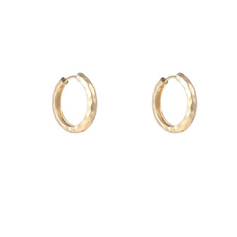 Oorbellen E55055-2 Natural hoop goud - Day&amp;Eve