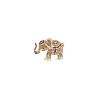 Broche BR590-2 Sparkly elephant Broche - Day&amp;Eve