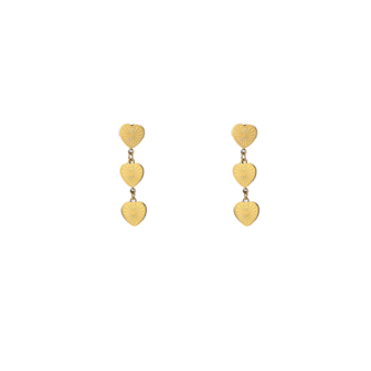 Oorbellen E56422-2 3 hearts stud goud - Day&amp;Eve