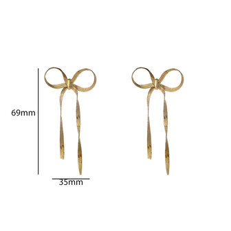 Oorbellen E56260-2 Big bow stud goud - Day&amp;Eve