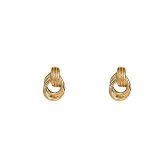 Oorbellen E56204-2 Classic bold stud goud - Day&amp;Eve