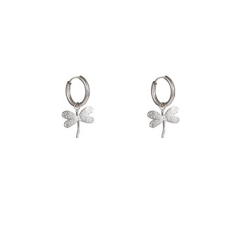 Oorbellen E56106-1 Libel hoop zilver - Day&amp;Eve