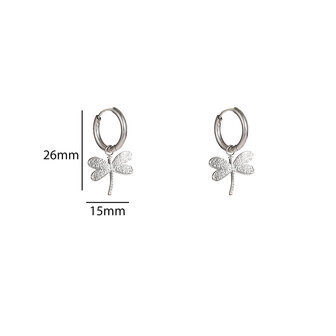 Oorbellen E56106-1 Libel hoop zilver - Day&amp;Eve