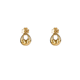 Oorbellen E56250-2 Ovaal hoop goud - Day&amp;Eve