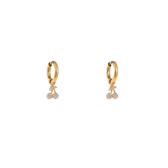 Oorbellen E56427-2 Sparkly kersje hoop goud - Day&amp;Eve