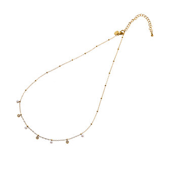 Ketting N56389-2 Parels en steentjes goud - ​​​​​​​Day&amp;Eve
