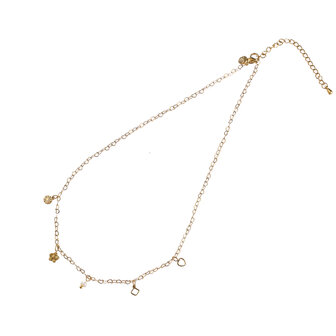 Ketting N56034-2 Schattige hangertjes goud - ​​​​​​​Day&amp;Eve