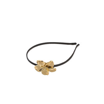 Haarband H553-2 Bloem zwart goud - Day&amp;Eve