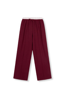 Broek met wijde pijpen Mara bordeaux rood - Refined Department