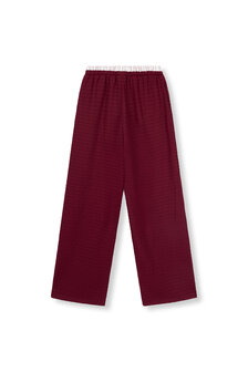Broek met wijde pijpen Mara bordeaux rood - Refined Department