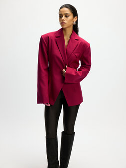 Getailleerde blazer Miley Bordeaux rood - Refined Department