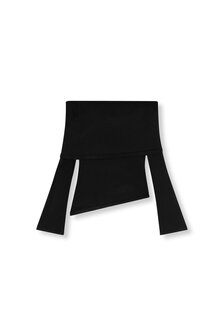 Off-shoulder top Stefania zwart - Refined Department