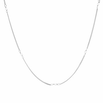 Ketting kleine pareltjes sterling silver - Karma