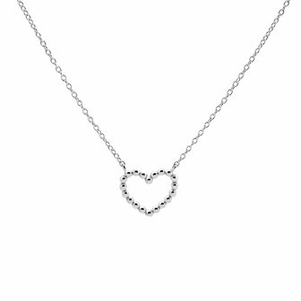 Ketting open hart sterling silver - Karma