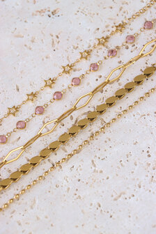 Armband K.SA.333.1 Bonces goud - Label Kiki