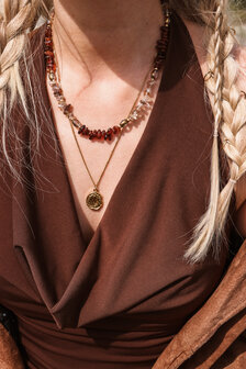 KettingK.SK.207.1 Red rock goud - Label Kiki
