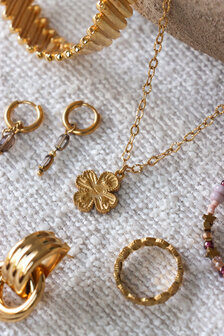 Ketting K.SK.213.1 Wish me luck goud - Label Kiki