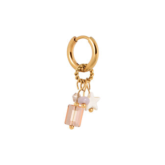 Oorbel per stuk K.SH.336.1 Wild wild west goud - Label Kiki