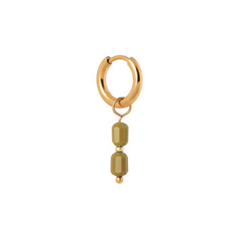 Oorbel per stuk K.SH.327.1 Saloon goud - Label Kiki
