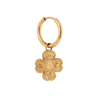 Oorbel per stuk K.SH.341.1 Wish me luck goud - Label Kiki