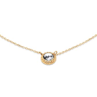 Ketting Friends Ziva chrystal FN28 goud - ​​​​​​​Melano