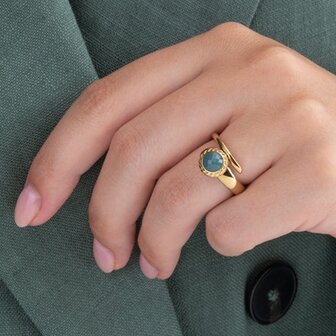 Twisted ring Tove zilver TR49 - Melano