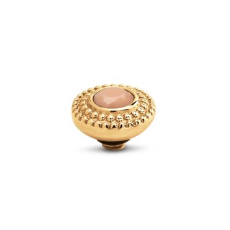 Steentje twisted Crystal Bali Butter 8mm goud TMG7 - Melano