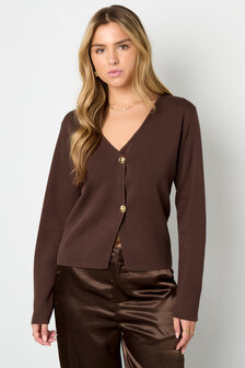 Vest asymmetrisch bruin 