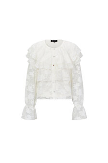 Blouse wit kant ruffle 