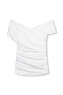 Offshoulder top Elma wit - Refined Department