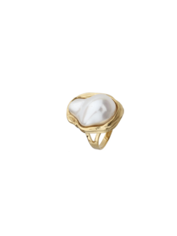 Ring parel goud - Rose &amp; Camellia