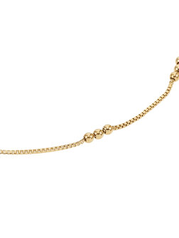 Ketting drie bolletjes goud - Rose &amp; Camellia