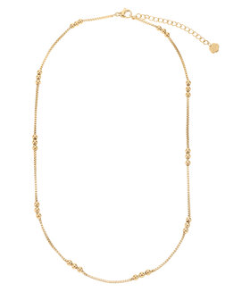 Ketting drie bolletjes goud - Rose &amp; Camellia