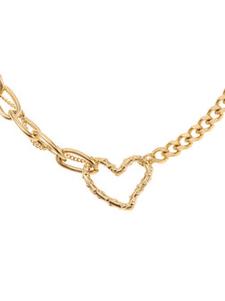 Armband hartje schakel goud - Rose &amp; Camellia