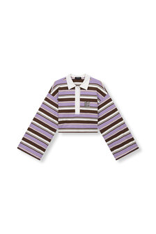 Polo Muse gestreept Bruin Paars - Refined Department