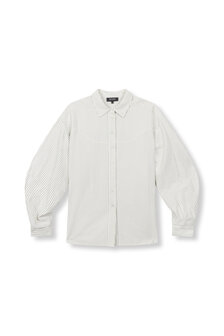 Blouse Gabby gestreept Bruin Wit - Refined Department