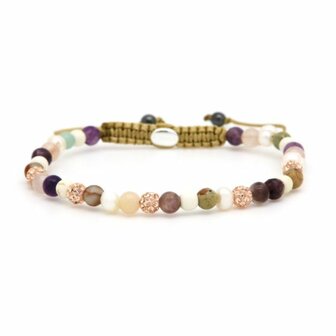 Armband spiral Celeste rosegold crystal xxs - Karma