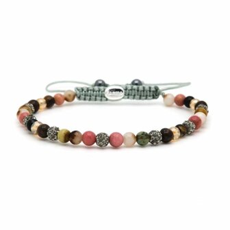 Armband spiral Elea grey crystal xxs - Karma