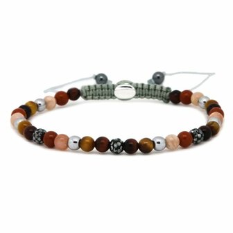Armband spiral Jet grey crystal xxs - Karma